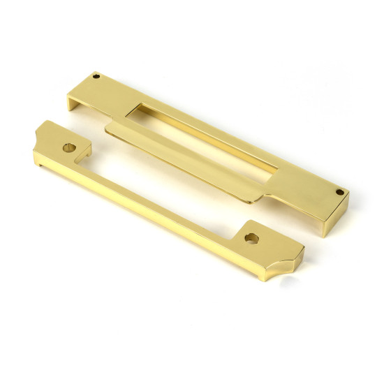 Polished Brass 1/2" Rebate Kit for Euro Sash Lock