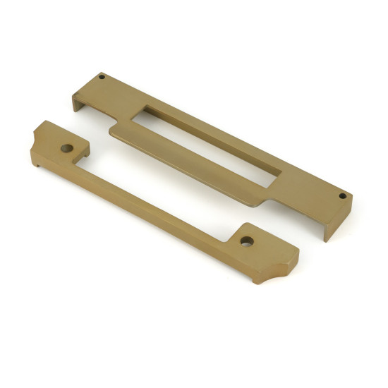 Satin Brass 1/2" Rebate Kit for Euro Sash Lock
