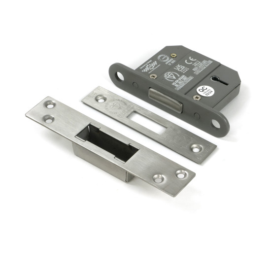 Satin Chrome 5 Lever BS Dead Lock