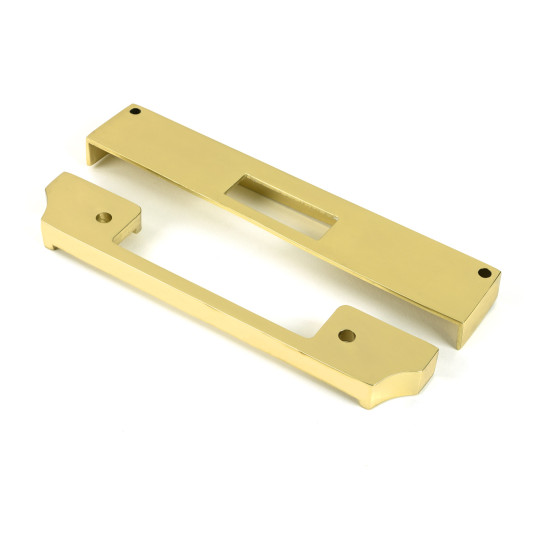 Polished Brass 1/2" Rebate Kit for Euro Dead Lock