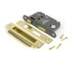 Polished Brass Heavy Duty Bathroom Mortice Lock