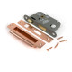 Polished Bronze Heavy Duty Bathroom Mortice Lock