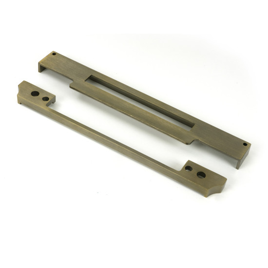 Aged Brass 1/2" Rebate Kit for Euro Din Sash Lock