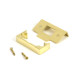 Polished Brass 1/2" Rebate Kit for Tubular Mortice Latch