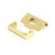 Polished Brass 1/2" Rebate Kit for Tubular Mortice Latch