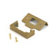 Satin Brass 1/2" Rebate Kit for Tubular Mortice Latch