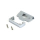 Polished Chrome 1/2" Rebate Kit for Tubular Mortice Latch