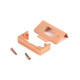 Polished Bronze 1/2" Rebate Kit for Tubular Mortice Latch