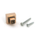 Polished Bronze Albers Cabinet Knob - 25mm