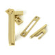 Polished Brass Locking Art Deco Fastener