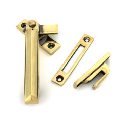Aged Brass Locking Art Deco Fastener