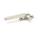Polished Nickel Locking Art Deco Fastener - LH