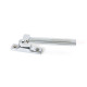 Polished Chrome Locking Art Deco Fastener - LH