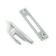 Polished Chrome Locking Art Deco Fastener - LH