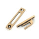 Polished Bronze Locking Art Deco Fastener - LH