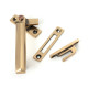 Polished Bronze Locking Art Deco Fastener - LH