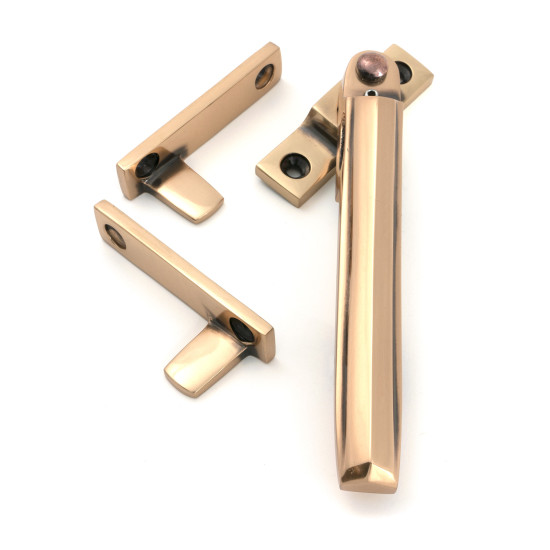 Polished Bronze Night-Vent Locking Art Deco Fastener