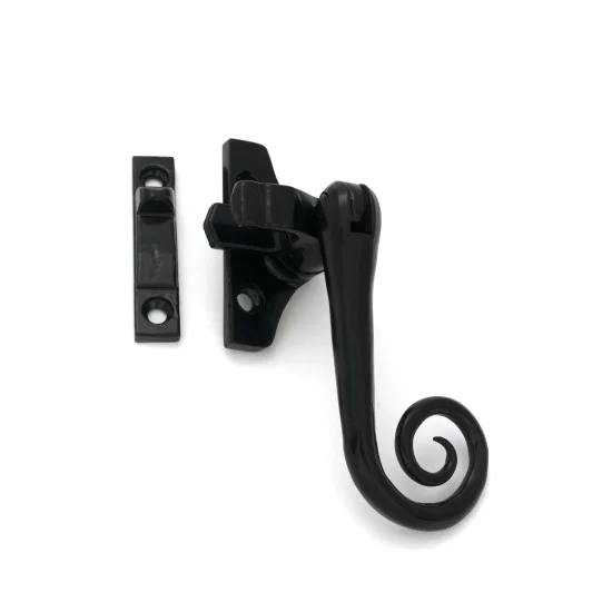 Black Night-Vent Locking Monkeytail Fastener (Steel Window)