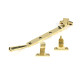 Polished Brass Newbury Stay (Steel Window)