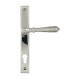 Polished Marine SS (316) Reeded Slimline Lever Espag. Lock Set