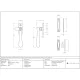 Locking Newbury Casement Fastener - Polished Brass