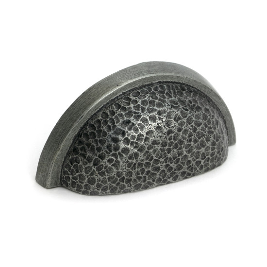 Pewter Hammered Regency Drawer Pull