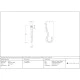 Anchor Coat Hook Satin Chrome