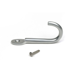 Satin Chrome Traditional Coat Hook