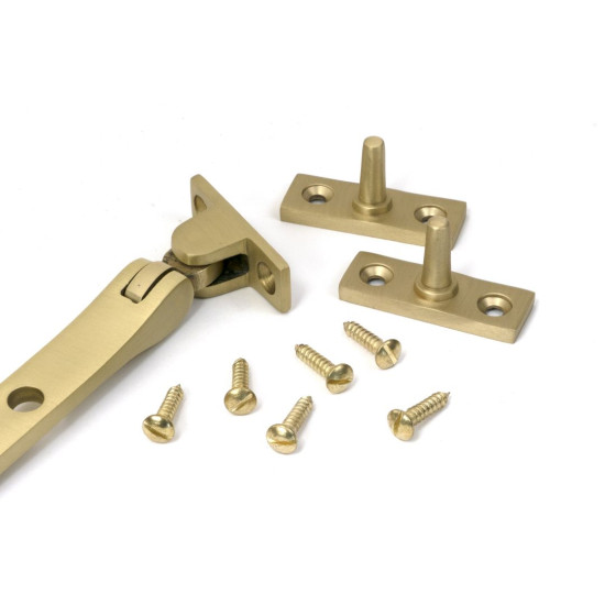 Satin Brass Reeded Stay
