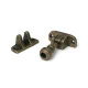 Burnished Brass Prestbury Brighton Fastener (Radiused)