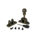 Burnished Brass Prestbury Brighton Fastener (Radiused)