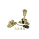 Brompton Brighton Fastener Satin Brass
