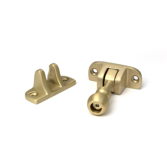 Satin Brass Mushroom Brighton Fastener (Radiused)