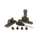 Burnished Brass Prestbury Brighton Fastener - Narrow (Square)
