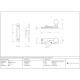 Aged Brass Sash Hook Fastener