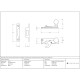 Aged Bronze Sash Hook Fastener