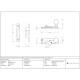 Polished Bronze Sash Hook Fastener