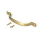 Satin Brass Slim Sash Pull