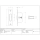 Burnished Brass Square Ended Sash Pulley 75kg