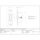 Polished Nickel Radiused Sash Pulley 75kg