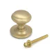 Satin Brass Round Centre Door Knob