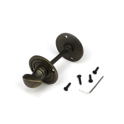 Burnished Brass Round Bathroom Thumbturn