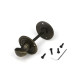 Burnished Brass Round Bathroom Thumbturn