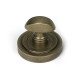 Burnished Brass Art Deco Round Bathroom Thumbturn Set