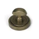 Burnished Brass Art Deco Round Bathroom Thumbturn Set