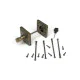 Burnished Brass Square Bathroom Thumbturn Set