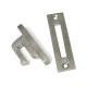 Locking Reeded Casement Fastener - Satin Marine Stainless Steel