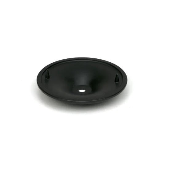 Art Deco Centre Door Knob Matt Black