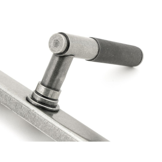 Brompton Slimline Lever Espagnolette Latch Set Pewter