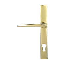 Eaton Slimline Lever Espagnolette Lock Set - Polished Brass